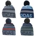 adidas Striped Pom Pom Beanie Hat - New